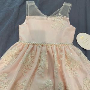 Super cute light pink taffeta girls dress- NWT size 10